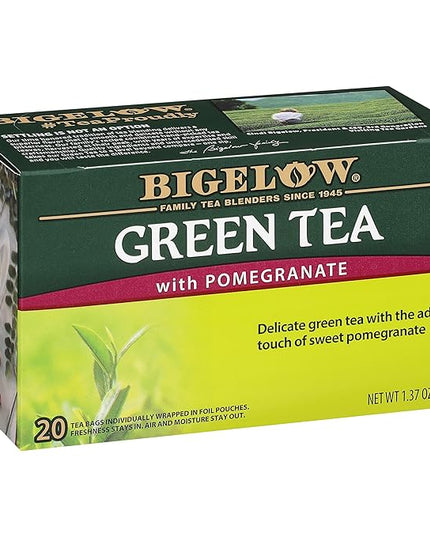 Bigelow Green Tea with Pomegranate Tea Bags, 20 ct