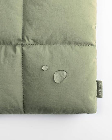 Comfyable Puffy Laptop Sleeve 15 Inch 16 Inch, Quilted Puffer Laptop Carrying Case, Pillow Pouch Compatible for MacBook Air 15 in M4 2025 & MacBook Pro 16 in M4 2024, Green