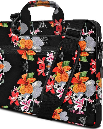 Laptop Shoulder Bag 13 13.3 14 Inch Case Compatible with MacBook Pro 14 2025-2021 M4/M3/M2/M1, Mac Air/pro 13-13.3 Inch and Most Popular 13-14 Notebooks,Spill-Resistant Briefcase,Morning Glory