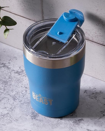 Beast 10 oz Tumbler Stainless Steel Vacuum Insulated Coffee Ice Cup Double Wall Travel Flask (Stormy Sky)