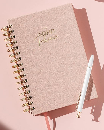 The ADHD Planner - Undated Daily Weekly Schedule Organizer Journal for Disorganized People - Habit Tracker Record Emotions & Mood - Academic Goals - Structure & Focus for Adults Brains (Spiral)