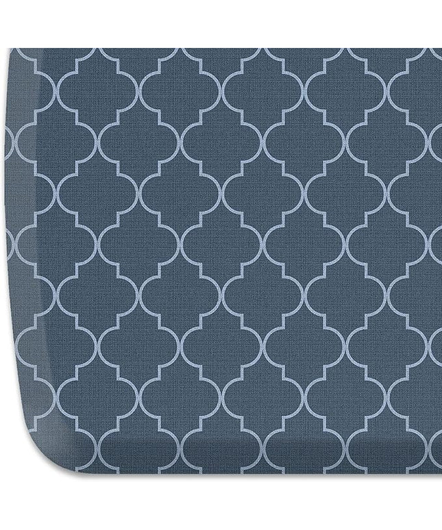 GelPro Elite Premier Anti-Fatigue Kitchen Comfort Floor Mat, 20x36, Trellis Deep Sea Stain Resistant Surface with Therapeutic Gel and Energy-Return Foam for Health & Wellness