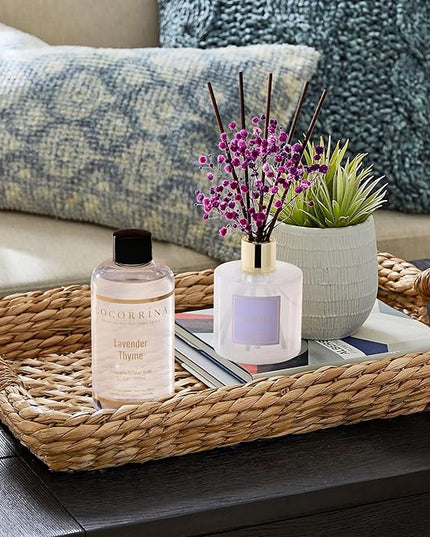COCORRÍNA Refill- Lavender Thyme 6.7 Fl.oz Reed Diffuser Refill with 8 Sticks
