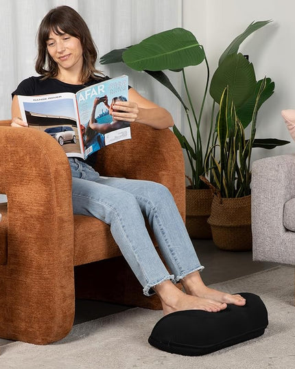 Everlasting Comfort Adjustable Cloud Foot Rest for Under Desk at Work with Pressure Point Nodes - Comfortable Memory Foam Office Foot Stool & Under Desk Pillow for Gaming & Home Accessories