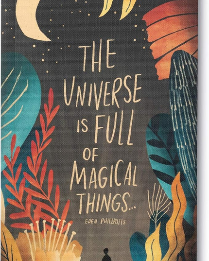 Compendium Softcover Journal - The universe is full of magical things. – A Write Now Journal with 128 Lined Pages, 5″W x 8″H