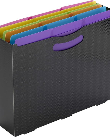 Smead SuperTab Poly Plastic File Folders for Documents, Set of 18 Plastic Folders, 1/3-Cut Tabs, File Folders Letter Size, Assorted Bright Colors, Office Supplies, School Supplies (10515)