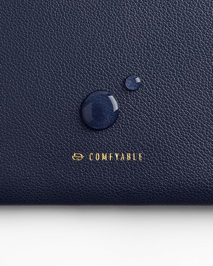 Comfyable Leather Laptop Sleeve Compatible with 16 Inch MacBook Pro M4 2024 & 15 Inch MacBook Air M4 M3 M2 2025, Blue