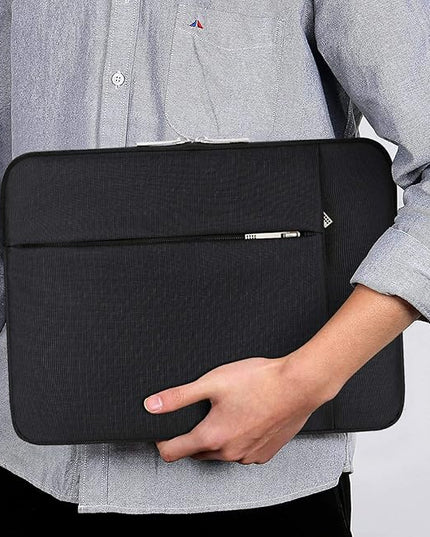 Lacdo 13 inch Laptop Sleeve Case for 13 inch New MacBook Air M4 A3240 2025, M3 A3113, M2 A2681, M1 A2337 | 13" MacBook Pro M2/M1 A2338 A2251 A2289 | 13" iPad Pro M5 / iPad Air M3 Computer Bag, Black