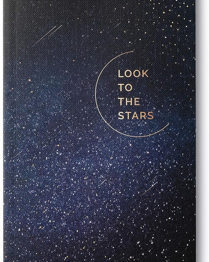 Compendium Softcover Journal - Look to the Stars – A Write Now Journal with 128 Lined Pages, 5”W x 8”H