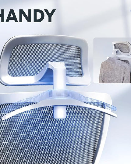 FLEXISPOT OC3 Air Ergonomic Office Chair High Back Computer Chair with Adjustable Lumbar Support/Armrest/, Breathable Mesh Seat Cushion Backrest, Chairs for Home Office Gaming Working, Light Gray