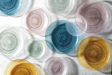 Fortessa Jupiter Hobnail Glass, 13" Charger/Platter Plate (Set of 4), Clear