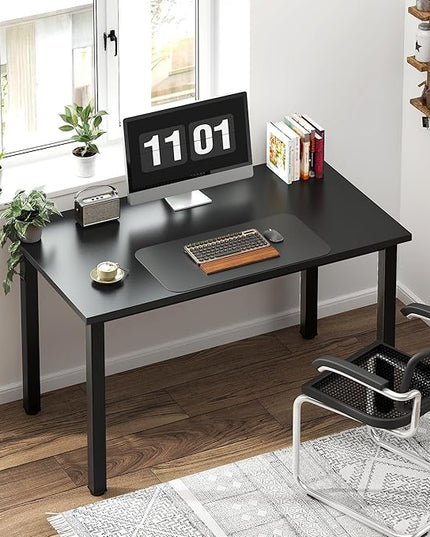 Need Small Computer Desk 39.4 inches Sturdy Writing Desk for Small Spaces, Small Desk Teens Desk Study Table Laptop Desk, Black