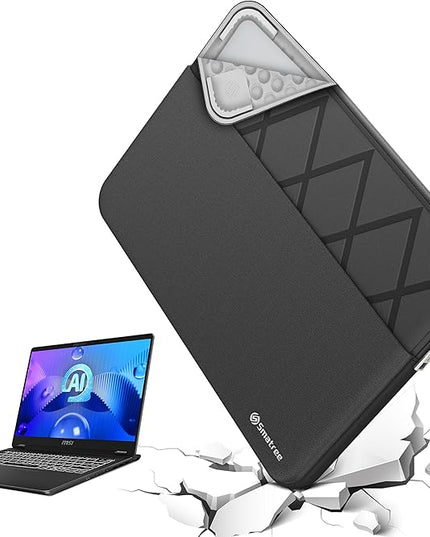 Smatree 14 inch Laptop Sleeve for MSI Modern 14 H D13M, MSI Protective Slim Laptop Case with Accessory Pocket, YKK Zipper, Patented Super Corner Design (E429)