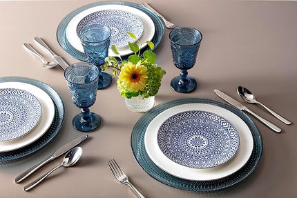 Fortessa Jupiter Glass, 13" Charger/Platter Plate (Set of 4), Pink