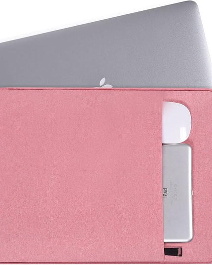 14 Inch Laptop Sleeve Case Women Girls for DELL XPS 15, Latitude 5420 7420, Inspiron 14, Lenovo Flex 5, HP 14 Laptop, Razer Blade 15, Laptop Cover 14 inch Water Resistant Computer Bag -Pink