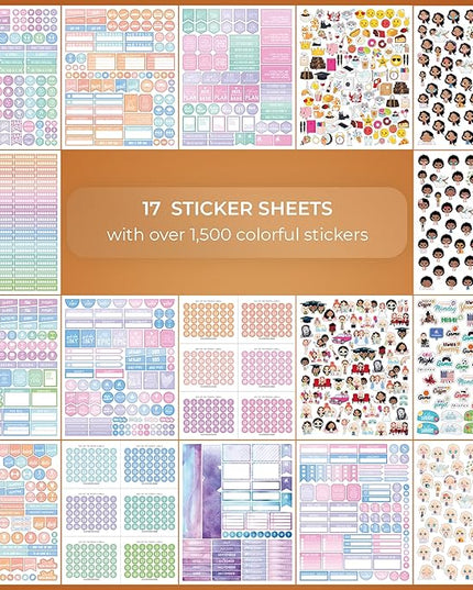 Planner Stickers by Clever Fox - 1,500+ Productivity, Budget, Fitness, Mom, Student, Classic, Number, Holiday Stickers for Your Monthly, Weekly & Daily Planner, Calendar or Journal (Classic Pack)