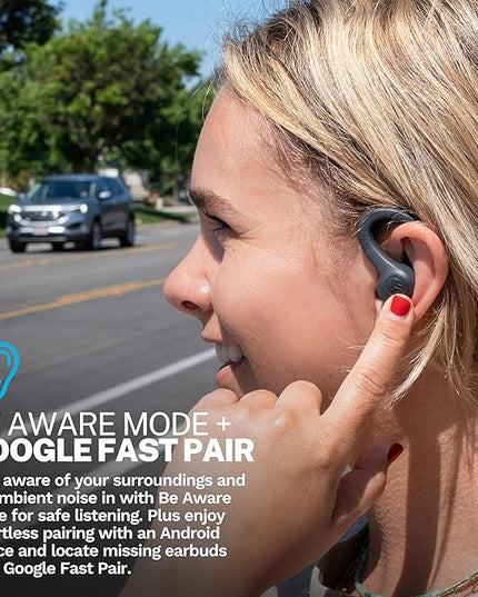 JLab Go Sport+ Wireless Workout Earbuds Featuring C3 Clear Calling, Secure Earhook Sport Design, 35+ Hour Bluetooth Playtime, and 3 EQ Sound Settings (Graphite)