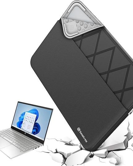 Smatree 15.6 inch Laptop Sleeve for HP ProBook 450 G9 Notebook PC, for HP ProBook 455 G10/G9 Notebook PC, Laptop Case with Accessory Pocket, YKK Zipper, Patented Shockproof Design (E614)