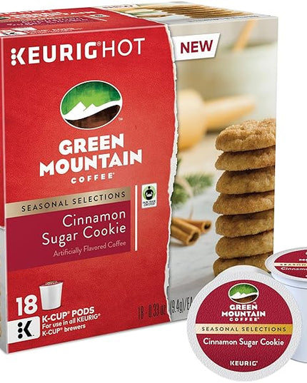 Green Mountain Coffee, Cinnamon Sugar Cookie, K-Cups for Keurig Brewers, 18 Count