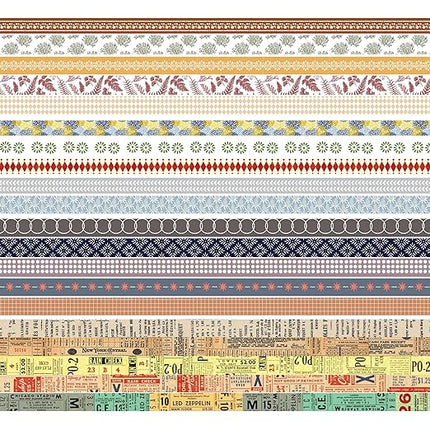 YUBBAEX 20 Rolls Basic Patterns Washi Tape Set Skinny Masking Creative Decorative Tapes, Designer's Selection (Collection 4-Romance)