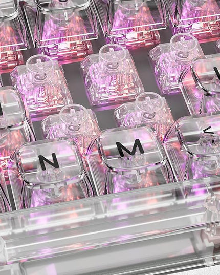 Kailh Box Jellyfish PRO Fully Transparent RGB Linear Mechanical Keyboard（Glass Jellyfish 36pcs）
