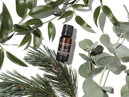 Aromatherapy Associates Breathe Pure Essential Oil Blend. Premium Undiluted Blend to Awaken Your Senses. Hand-Crafted with Eucalyptus, Tea Tree and Pine (0.33 fl oz)