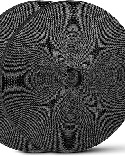 54 Yards x 1/2 Inch Reusable Cable Ties - BSELEYY Adjustable Cord Straps Cable Management Tape Cord Organization Straps Hook Loop Tape Cord Wrap for Home,Office, Wire Bundling (27Yd x 2 Rolls)
