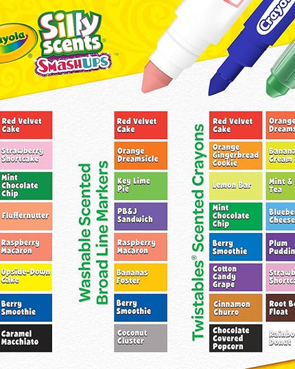 Crayola Silly Scents Mini Inspiration Art Case, Scented Crayons & Markers Set, Art Kit for Kids, Coloring Supplies, Travel Gifts for Kids, Ages 4+