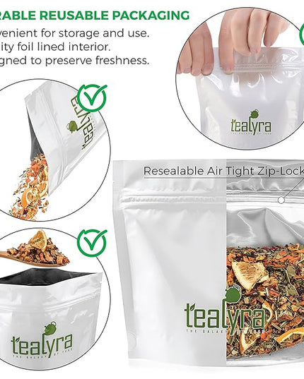 Tealyra - Orange Lemonade - Hibiscus - Eucalyptus - Lemongrass - Herbal Fruity Loose Leaf Tea Blend - VitaminsRich - Boost Immune System- 100% Natural – Hot and Iced - Caffeine-Free - 110g (4-ounce)