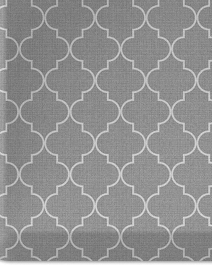 NewLife by GelPro Anti-Fatigue Designer Comfort Kitchen Floor Mat, 20x32”, Trellis Grey Resistant Surface with 3/4” Thick Ergo-Foam Core for Health and Wellness