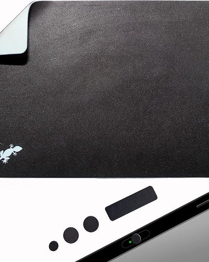 Mouse Pad Adhesive Bottom - Peel and Sticks to Any Surface - Travel Large Size - Portable (XL - Black)