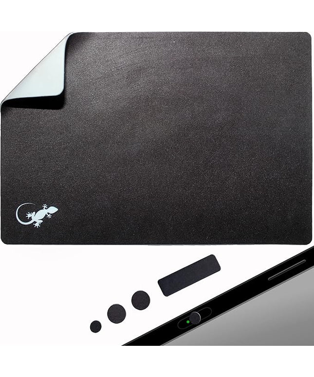 Mouse Pad Adhesive Bottom - Peel and Sticks to Any Surface - Travel Large Size - Portable (XL - Black)