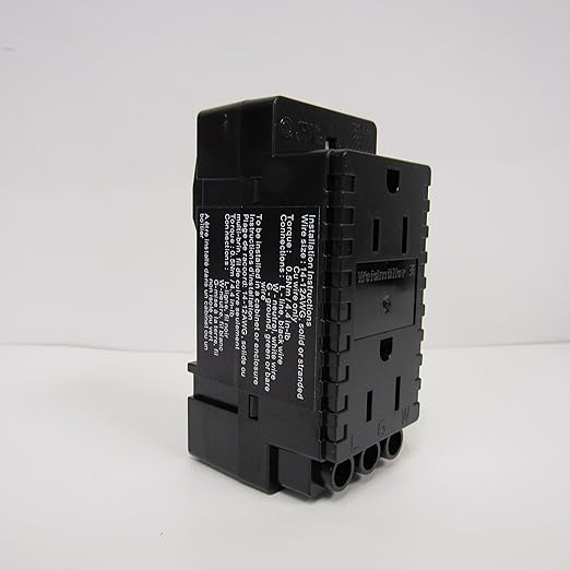 WEIDMULLER 6720005430 Connector, AC Outlet, Duplex, RCPT, 15A, 120V