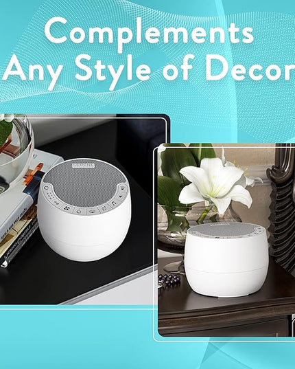 Serene Evolution White Noise Sound Machine with Remote Control - 70 Sound Options for Sleeping Adults and Babies - White Noise Machine for Office Privacy, Noise Canceling with Ocean and Rain Sounds