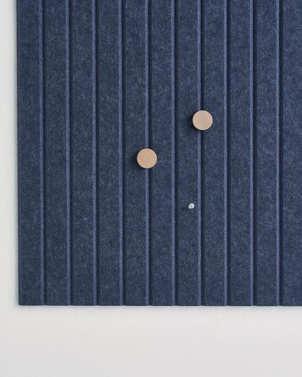 Large Bulletin Board 48x36 - Office Wall Organizer to Replace Your Old Cork Boards for Walls for Office Decor -12-Pack Felt Wall Panels to Use in Home Office Decor, Classroom Decor (Indigo)