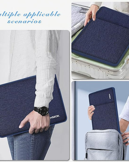 Hseok Laptop Case 15.6 Inch Sleeve, Shockproof Protective Water Repellent with Accessory Pocket,Compatible with Mac Pro 16 inch 2025-2019, Sleeve Bag for Most 15 15.6 16 Notebooks,D01B01