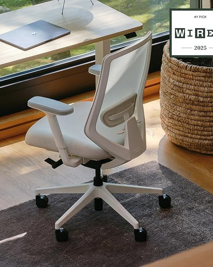 Branch Ergonomic Chair Pro - Mesh Office Chair with 14 Points of Adjustment - Height, Depth & Tilt Adjustable - 5D Armrests - Forward Tilt, Smooth Recline, and Lumbar Support - Mineral