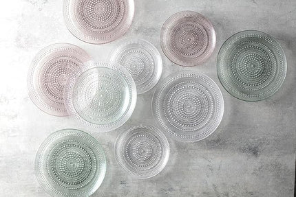 Fortessa Jupiter Hobnail Glass, 13" Charger/Platter Plate (Set of 4), Clear