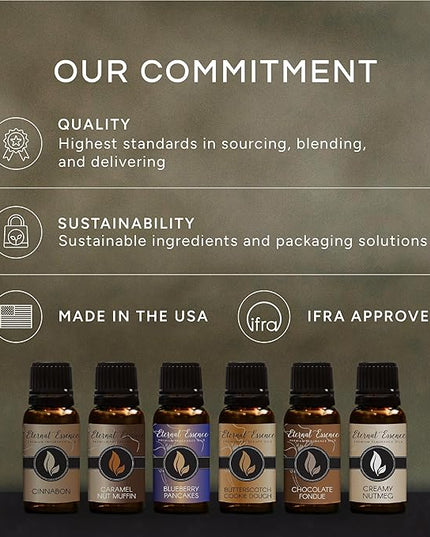 Eternal Essence Oils Citrus Set of 6 Premium Fragrance Oils - Lemon Grass, Blossom, Sugar, Lime, Grapefruit, and Pineapple - for Diffusers, Candle & Soap Making, & Aromatherapy - 10ML