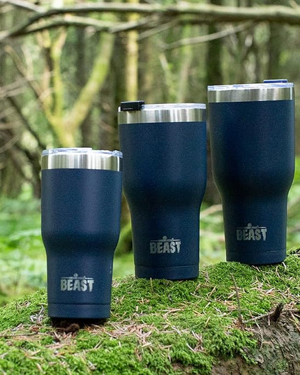 Beast 20 oz Tumbler Stainless Steel Vacuum Insulated Coffee Ice Cup Double Wall Travel Flask (Royal Blue)