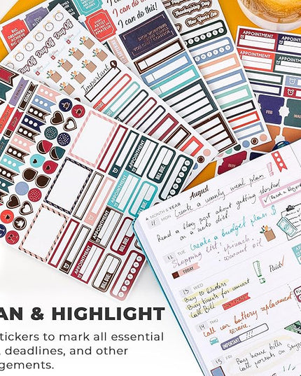 Clever Fox Planner Stickers – 1360+ Aesthetic Monthly, Weekly, Daily, Seasonal, Holiday & Journal Stickers – Journaling & Calendar Accessories for Women, Adults & School, 14 Sheets (Value Pack)