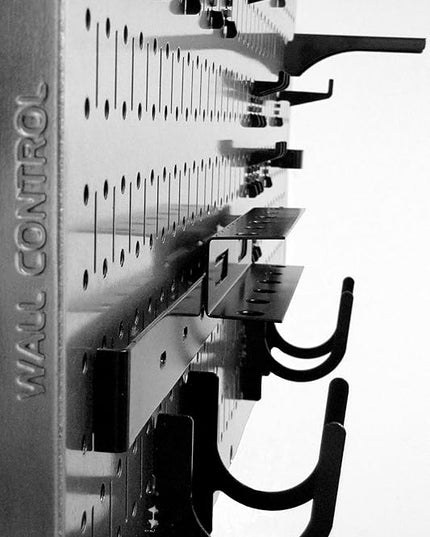 Wall Control Pegboard Value Pack - (3) Pack of Wall Control 16-Inch Tall x 32-Inch Wide Horizontal Steel Wallboards for Home & Garage Tool Storage Organization (Metallic Galvanized Pegboard)