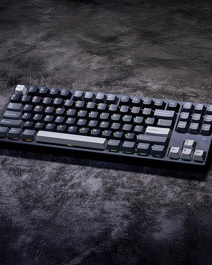 KEEBMONKEY WOBKEY Crush 80 Reboot CNC Aluminum 5-Second Quick-Release Triple-Mode Connectivity Mechanical Keyboard with Superior Acoustics (Pro Navy)
