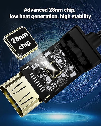 BENFEI USB C to HDMI 2.1 Adapter (8K@60Hz, 4K@240Hz, Aluminum Shell, Nylon Braided) Compatible with iPhone 15/16 Pro/Max, MacBook Pro/Air 2023, iPad Pro, Surface Book 2 More