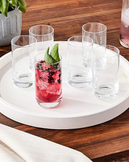 Schott Zwiesel Tritan Crystal Glass Convention Barware Collection Tumbler/Highball Cocktail Glass, 8.6 Ounce, Set of 6