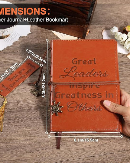 Cool Best Thank You Gifts For Bosses Coworkers Leadership Manager Coach Women And Men Journaling Notebooks New Job Appreciation Going Away Inspirational Retirement Farewell Gifts