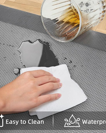 2 PCS Anti Fatigue Kitchen Mats for Floor, Grey 9/10 Extra Thick Cushioned Standing Desk Mat, Comfort Memory Foam Ergonomic Rugs and Mats Non-Slip Waterproof for Office, Kitchen, 20"x32"+20"x48"