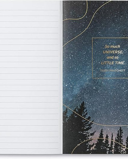 Compendium Softcover Journal - Look to the Stars – A Write Now Journal with 128 Lined Pages, 5”W x 8”H
