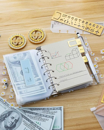A7 Planner Refill,4 Pcs per Set, Dot Mattrix Paper, with Label Stickers Gift,Mini Binder Refills for 6 Ring Mini Planners,6 hole/100gsm Thick Paper/4.84 x 3.23'', Harphia