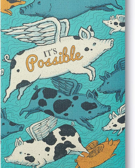Compendium Softcover Journal - It’s Possible – A Write Now Journal with 128 Lined Pages, 5″W x 8″H